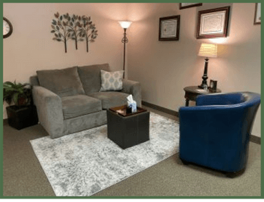 Dr Christy M Stammen's welcoming therapy office